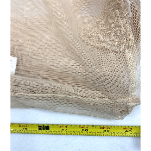 Luna‎ Moon Sheer Duster Womens Small Embroidered Open Front Festival Fairy Sheer - Picture 10 of 10